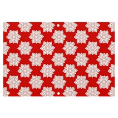 Christmas Snowflakes Background Pattern Banner And Sign 6  X 4 