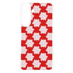 Christmas Snowflakes Background Pattern Samsung Galaxy S24 6 2 Inch Tpu Uv Case