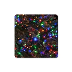 Christmas Lights Square Magnet