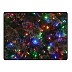 Christmas Lights Fleece Blanket (small) by Apen