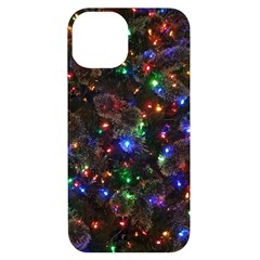 Christmas Lights Iphone 14 Black Uv Print Case by Apen