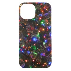 Christmas Lights Iphone 15 Black Uv Print Pc Hardshell Case by Apen