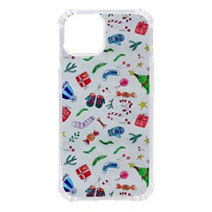 New Year Christmas Winter Pattern Iphone 14 Tpu Uv Print Case by Apen