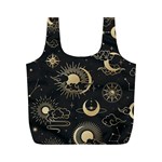 Star Colorful Christmas Abstract Full Print Recycle Bag (M) Back