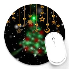 Christmas Star Jewellery Round Mousepad by anzea