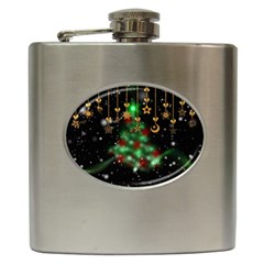 Christmas Star Jewellery Hip Flask (6 Oz)