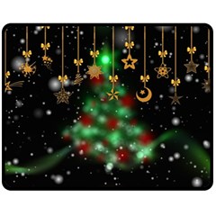 Christmas Star Jewellery Fleece Blanket (medium) by anzea