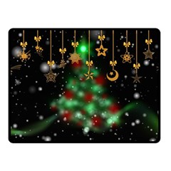 Christmas Star Jewellery Fleece Blanket (small) by anzea