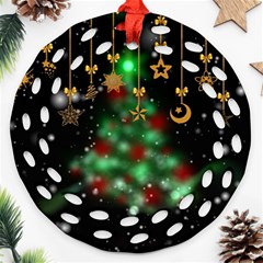 Christmas Star Jewellery Ornament (round Filigree)