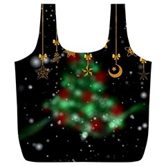 Christmas Star Jewellery Full Print Recycle Bag (xl) by anzea