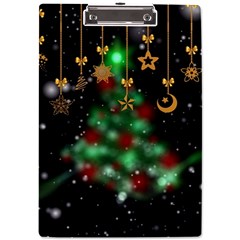 Christmas Star Jewellery A4 Acrylic Clipboard by anzea