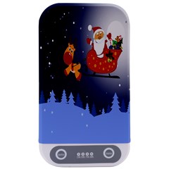 Deer Santa Claus Flying Trees Moon Night Merry Christmas Sterilizers by anzea