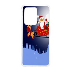 Deer Santa Claus Flying Trees Moon Night Merry Christmas Samsung Galaxy S20 Ultra 6 9 Inch Tpu Uv Case by anzea