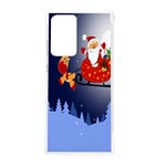 Deer Santa Claus Flying Trees Moon Night Merry Christmas Samsung Galaxy Note 20 Ultra TPU UV Case Front