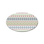 Christmas Star Flower Red Blue Sticker (Oval) Front