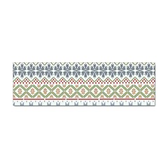 Christmas Star Flower Red Blue Sticker (bumper)