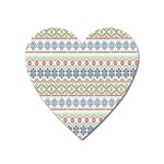 Christmas Star Flower Red Blue Heart Magnet Front