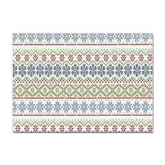 Christmas Star Flower Red Blue Sticker A4 (100 Pack) by anzea