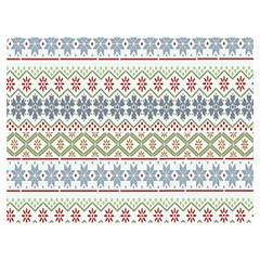 Christmas Star Flower Red Blue Two Sides Premium Plush Fleece Blanket (baby Size) by anzea