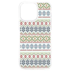 Christmas Star Flower Red Blue Iphone 15 Pro Max Tpu Uv Print Case by anzea