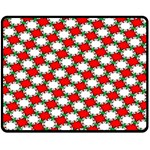 Christmas Star Red Green Fleece Blanket (Medium) 60 x50  Blanket Front