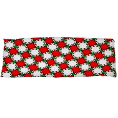 Christmas Star Red Green Body Pillow Case (dakimakura) by anzea