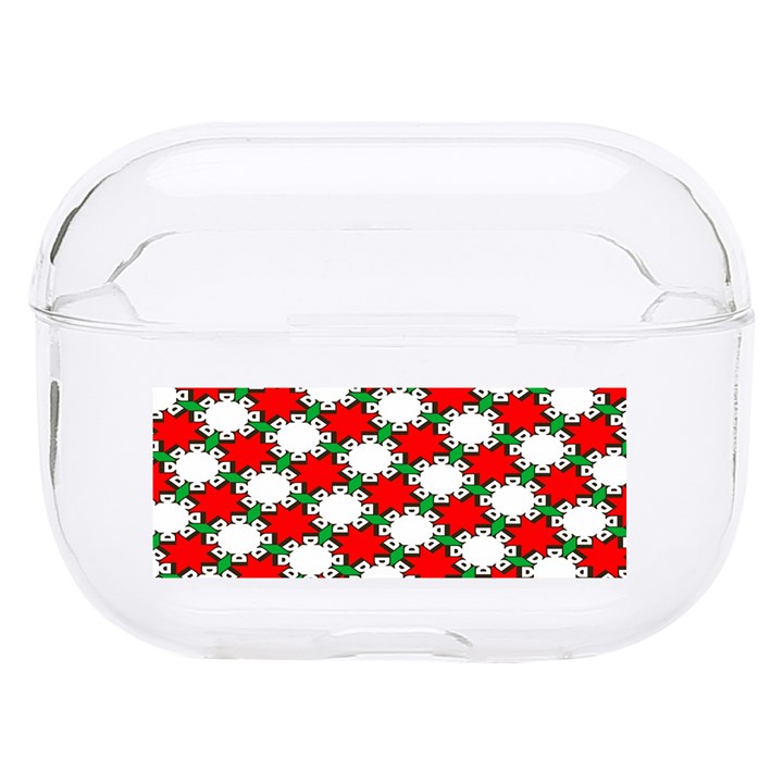 Christmas Star Red Green Hard PC AirPods Pro Case