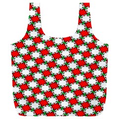 Christmas Star Red Green Full Print Recycle Bag (xxl)