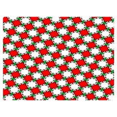 Christmas Star Red Green Premium Plush Fleece Blanket (extra Small)