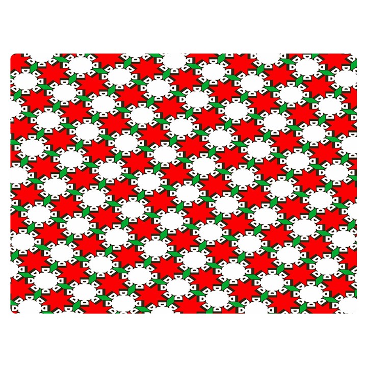 Christmas Star Red Green Premium Plush Fleece Blanket (Extra Small)