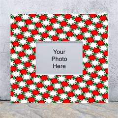 Christmas Star Red Green White Wall Photo Frame 5  X 7  by anzea