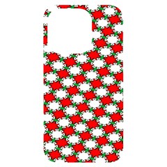 Christmas Star Red Green Iphone 14 Pro Black Uv Print Case by anzea