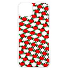 Christmas Star Red Green Iphone 15 Tpu Uv Print Case by anzea