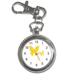 Yellow Butterfly Animals Fly Key Chain Watches by anzea