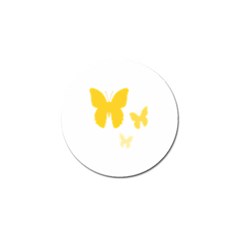 Yellow Butterfly Animals Fly Golf Ball Marker