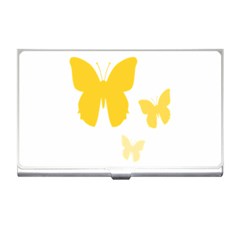 Yellow Butterfly Animals Fly Business Card Holder