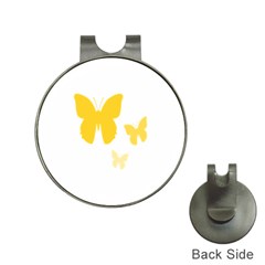 Yellow Butterfly Animals Fly Hat Clips With Golf Markers by anzea