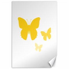 Yellow Butterfly Animals Fly Canvas 20  X 30  by anzea