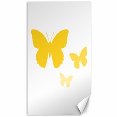 Yellow Butterfly Animals Fly Canvas 40  X 72  by anzea