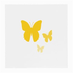 Yellow Butterfly Animals Fly Medium Glasses Cloth (2 Sides) by anzea