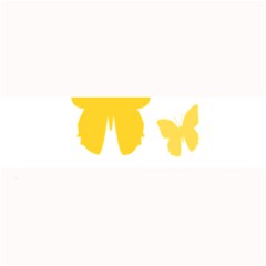 Yellow Butterfly Animals Fly Large Bar Mat by anzea