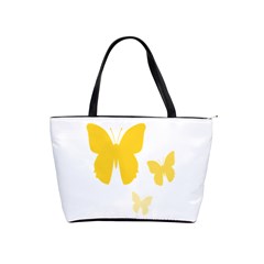 Yellow Butterfly Animals Fly Classic Shoulder Handbag by anzea