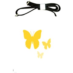 Yellow Butterfly Animals Fly Shoulder Sling Bag by anzea