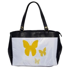 Yellow Butterfly Animals Fly Oversize Office Handbag by anzea