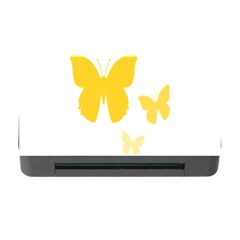 Yellow Butterfly Animals Fly Memory Card Reader With Cf by anzea