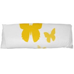 Yellow Butterfly Animals Fly Body Pillow Case (dakimakura) by anzea