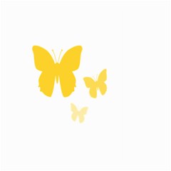 Yellow Butterfly Animals Fly Large Garden Flag (two Sides) by anzea