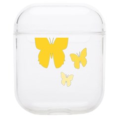 Yellow Butterfly Animals Fly Soft Tpu Airpods 1/2 Case by anzea