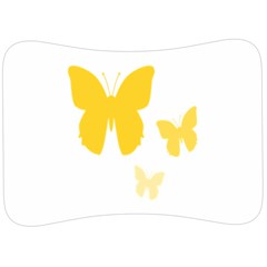 Yellow Butterfly Animals Fly Velour Seat Head Rest Cushion