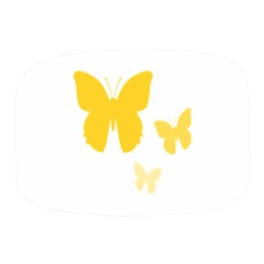 Yellow Butterfly Animals Fly Mini Square Pill Box